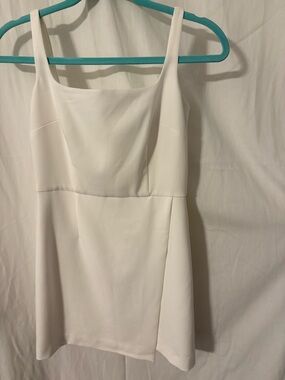 French Connection Off-White Wrap Style Mini Dress